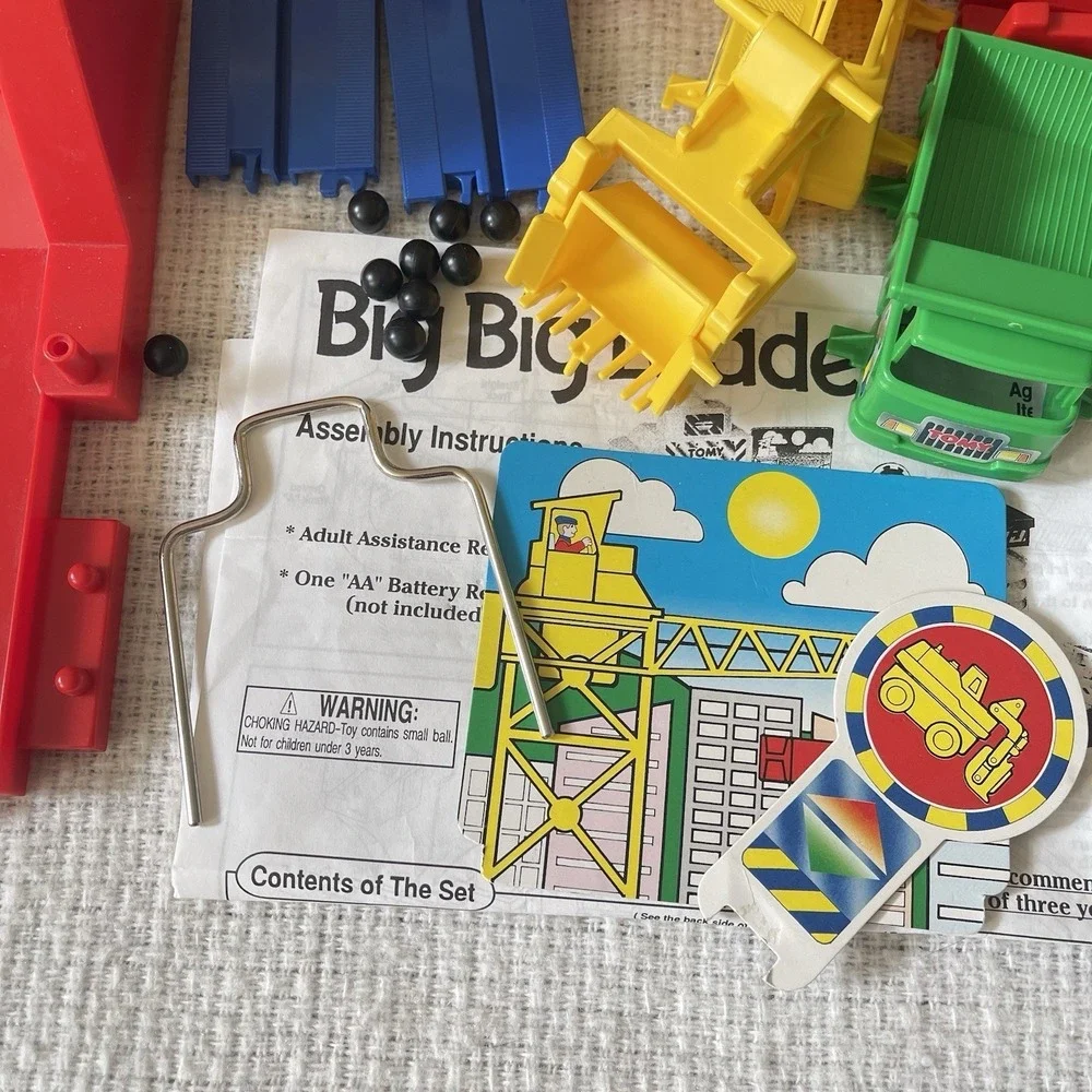 Tomy Big Big Loader Construction Set COMPLETE In Original Box 1994 Playset 5003